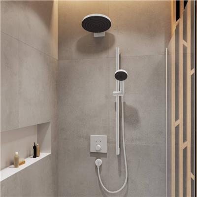 Hansgrohe ShowerSelect Termostatik Batarya, ankastre, 2 çıkış için Satin Beyaz