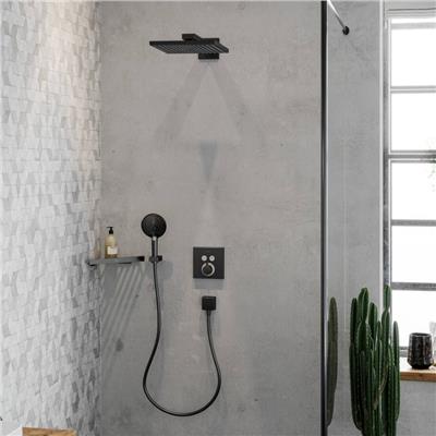 Hansgrohe ShowerSelect Termostatik Batarya, ankastre, 2 çıkış için Mat Siyah