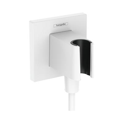 Hansgrohe FixFit E Çıkış Dirseği Askı İle Satin Beyaz