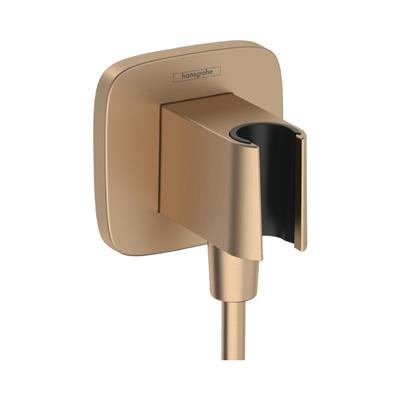 Hansgrohe FixFit Q Çıkış Dirseği Askı İle Mat Bronz