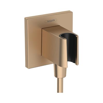 Hansgrohe FixFit E Çıkış Dirseği Askı İle Mat Bronz