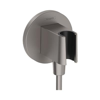 Hansgrohe FixFit S Çıkış Dirseği Askı İle Mat Siyah Krom
