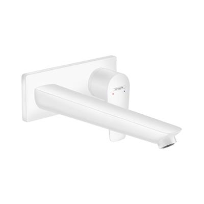 Hansgrohe Talis E Tek kollu lavabo Bataryası Ankastre Duvara Monte, 22.5 cm gaga ile Satin Beyaz