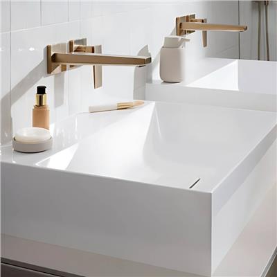 Hansgrohe Metropol Tek kollu lavabo Bataryası çubuk volan, Ankastre Duvara Monte, 22.5 cm gaga ile Mat Bronz