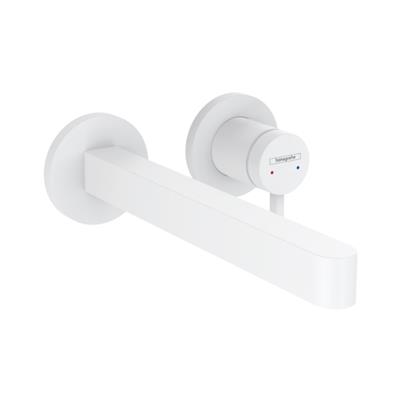 Hansgrohe Finoris Tek kollu Lavabo Bataryası Ankastre Duvara Monte 22,8 cm gaga ile Satin Beyaz