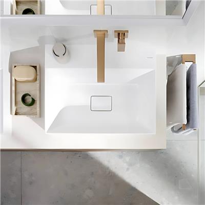 Hansgrohe Metropol Tek kollu lavabo Bataryası çubuk volan, Ankastre Duvara Monte, 22.5 cm gaga ile Mat Bronz
