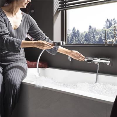 Hansgrohe Vivenis Tek Kollu Banyo Bataryası Aplike Montaj Krom
