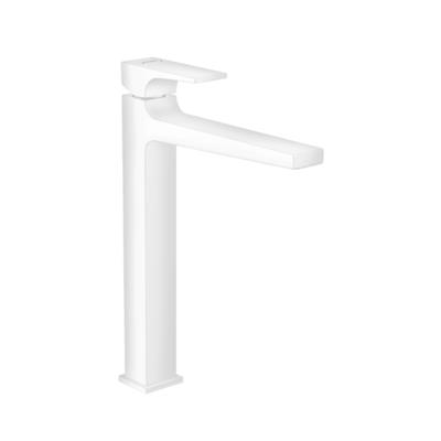 Hansgrohe Metropol Tek kollu lavabo Bataryası 260 çubuk volan, bas- aç gider seti ile, çanak lavabolar için Satin Beyaz