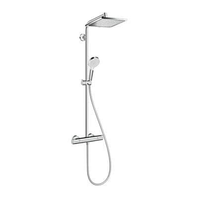 Hansgrohe Crometta E Duş Kolonu 240 1 jet, EcoSmart, termostat İle Krom