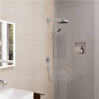Hansgrohe XtraStoris Individual Duvar nişi Satin Beyaz tasarım çerçeveli 300/300/100 Parlak Altın Optik
