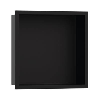 Hansgrohe XtraStoris Original Duvar nişi entegre çerçeveli 300/300/100 Satin Siyah