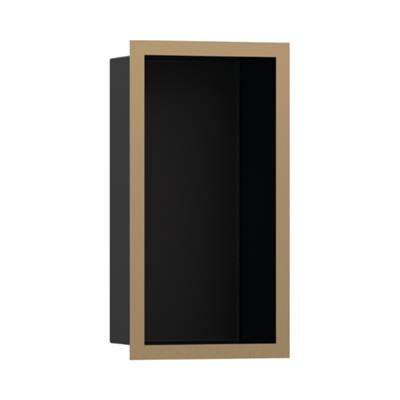 Hansgrohe XtraStoris Individual Duvar nişi Satin Siyah tasarım çerçeveli 300/150/100 Mat Bronz