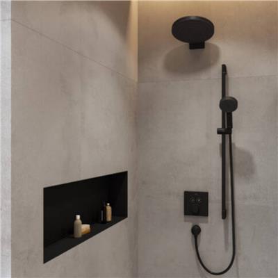 Hansgrohe XtraStoris Original Duvar nişi entegre çerçeveli 300/900/100 Satin Siyah