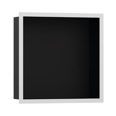 Hansgrohe XtraStoris Individual Duvar nişi Satin Siyah tasarım çerçeveli 300/300/100 Satin Beyaz