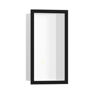 Hansgrohe XtraStoris Individual Duvar nişi Satin Beyaz tasarım çerçeveli 300/150/100 Satin Siyah