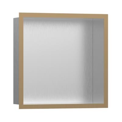 Hansgrohe XtraStoris Individual Duvar nişi Paslanmaz Çelik tasarım çerçeveli 300/300/100 Mat Bronz
