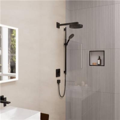 Hansgrohe XtraStoris Individual Duvar nişi Satin Beyaz tasarım çerçeveli 300/300/100 Satin Siyah