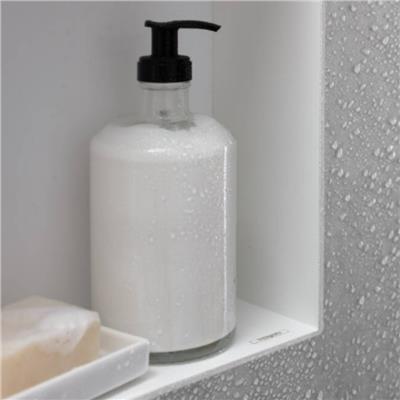 Hansgrohe XtraStoris Individual Duvar nişi Paslanmaz Çelik tasarım çerçeveli 300/300/100 Mat Siyah Krom