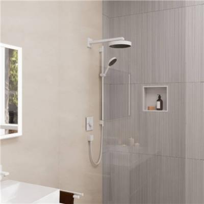 Hansgrohe XtraStoris Individual Duvar nişi Satin Beyaz tasarım çerçeveli 300/300/100 Satin Beyaz