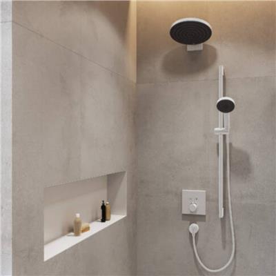 Hansgrohe XtraStoris Original Duvar nişi entegre çerçeveli 300/900/100 Satin Beyaz