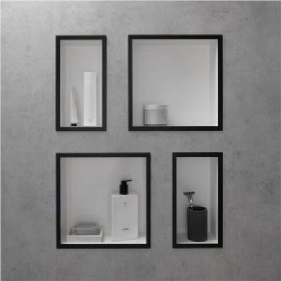 Hansgrohe XtraStoris Individual Duvar nişi Satin Beyaz tasarım çerçeveli 300/150/100 Satin Siyah