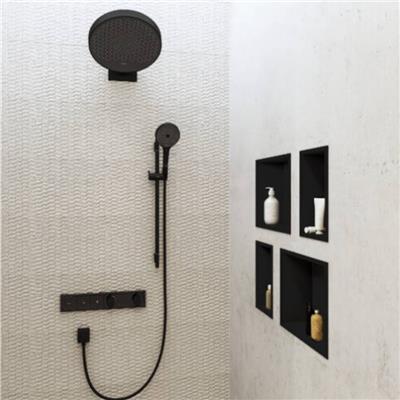 Hansgrohe XtraStoris Individual Duvar nişi Satin Siyah tasarım çerçeveli 300/150/100 Satin Siyah