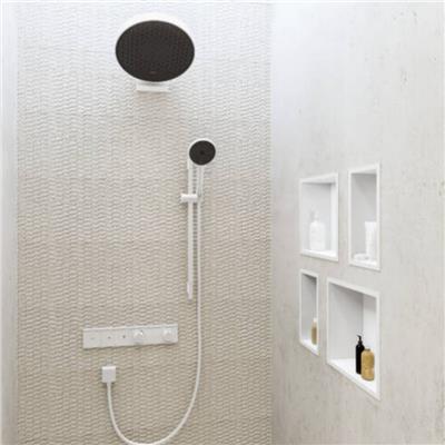 Hansgrohe XtraStoris Individual Duvar nişi Satin Siyah tasarım çerçeveli 300/300/100 Mat Siyah Krom