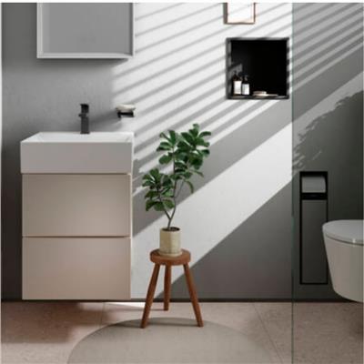 Hansgrohe XtraStoris Original Duvar nişi entegre çerçeveli 300/300/100 Satin Siyah