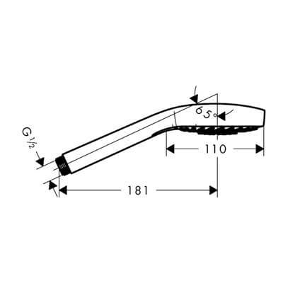 Hansgrohe Croma Select E El Duşu Vario, Ecosmart