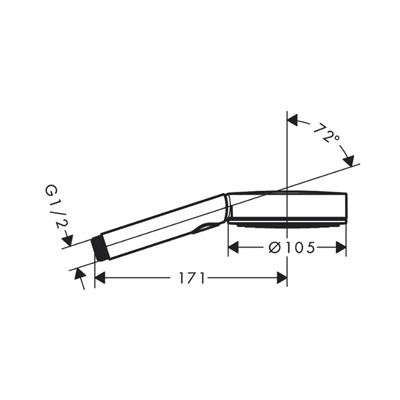 Hansgrohe Pulsify Select S El duşu 105 3jet Relaxation Mat Bronz