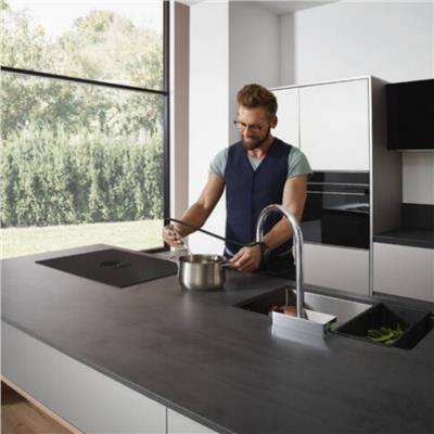 Hansgrohe Aquno Select M81 Tek kollu eviye Bataryası 170, çekilebilir el Duşu, 3jet, sBox Krom