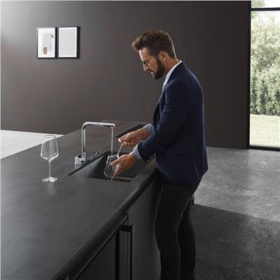 Hansgrohe Aquno Select M81 Tek kollu eviye Bataryası 250 çekilebilir gaga, 2jet, sBox Krom