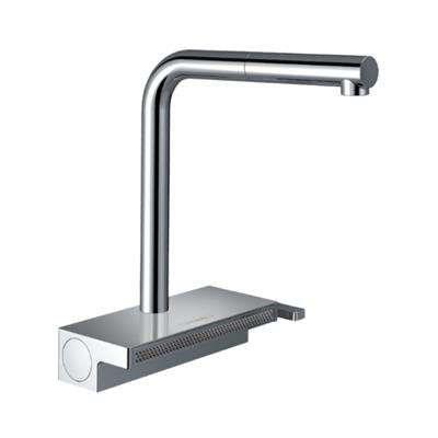 Hansgrohe Aquno Select M81 Tek kollu eviye Bataryası 250 çekilebilir gaga, 2jet, sBox Krom