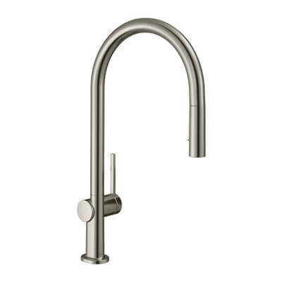 Hansgrohe Talis M54 Tek Kollu Eviye Bataryası 210, Çekilebilir El Duşu, 2jet Paslanmaz ÇElik