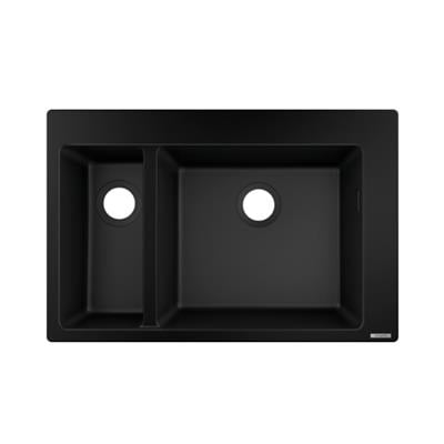 Hansgrohe S510-F635 SilicaTec Ankastre Granit Eviye 180/450 Grafit Siyahı