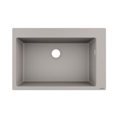 Hansgrohe S510-F660 SilicaTec Ankastre Granit Eviye 660 Beton Grisi