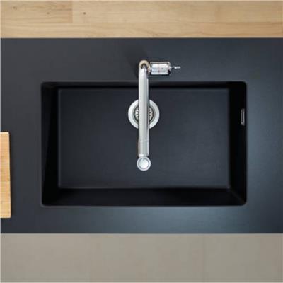 Hansgrohe S510-U660 SilicaTec Tezgahaltı Granit Eviye 660 Grafit Siyahı