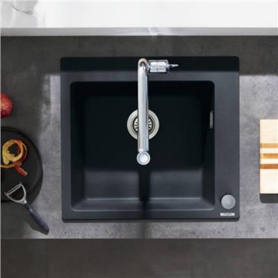 Hansgrohe S510-F450 SilicaTec Ankastre Granit Eviye 450 Grafit Siyahı