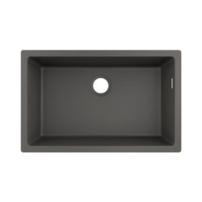 Hansgrohe S510-U660 SilicaTec Tezgahaltı Granit Eviye 660 Taş Grisi