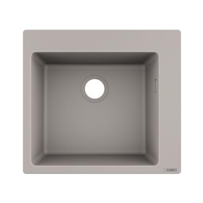 Hansgrohe S510-F450 SilicaTec Ankastre Granit Eviye 450 Beton Grisi