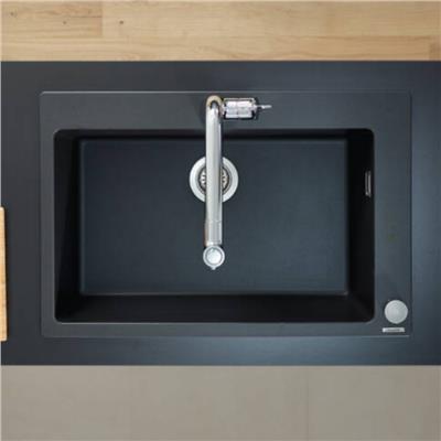 Hansgrohe S510-F660 SilicaTec Ankastre Granit Eviye 660 Beton Grisi