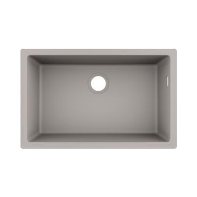 Hansgrohe S510-U660 SilicaTec Tezgahaltı Granit Eviye 660 Beton Grisi