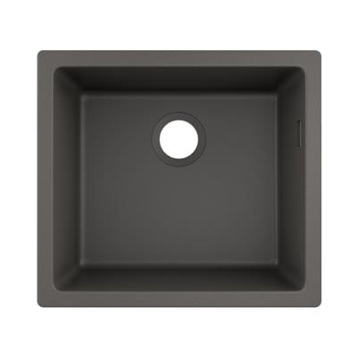 Hansgrohe S510-U450 SilicaTec Tezgahaltı Granit Eviye 450 Taş Grisi