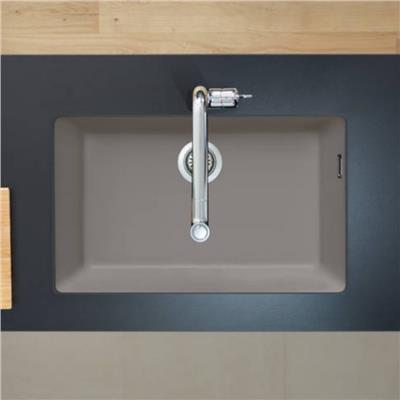 Hansgrohe S510-U660 SilicaTec Tezgahaltı Granit Eviye 660 Beton Grisi