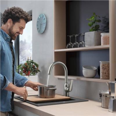 Hansgrohe S510-F450 SilicaTec Ankastre Granit Eviye 450 Taş Grisi