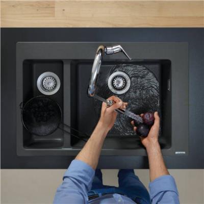 Hansgrohe S510-F635 SilicaTec Ankastre Granit Eviye 180/450 Taş Grisi