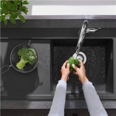 Hansgrohe S514-F450 SilicaTec Ankastre Granit Eviye 450 Damlalıklı Taş Grisi