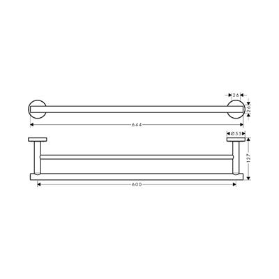 Hansgrohe Logis Universal İkili Havluluk Krom
