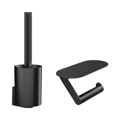 Hansgrohe WallStoris Tuvalet Paketi 2 Parça Satin Siyah