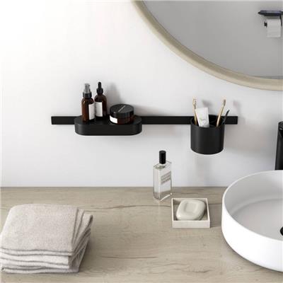 Hansgrohe WallStoris Banyo Paketi 4 Parça Satin Siyah